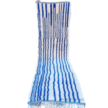 Striped Moroccan Runner Wool Rug  RR0003