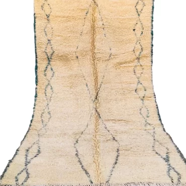 Shag Vintage Moroccan Beni Ourain Rug 6’x9.8′