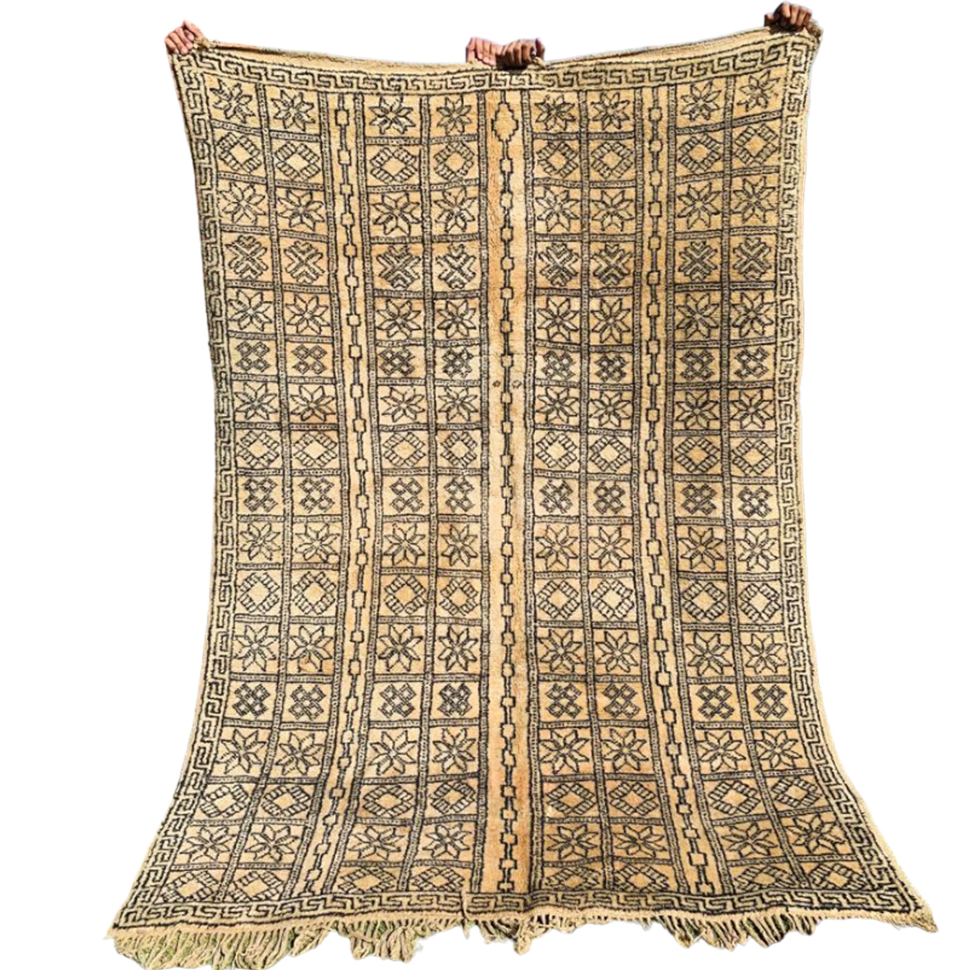 vintage handmade moroccan rug