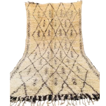 Shag Vintage Moroccan Beni Ourain Rug 7’x12.8′