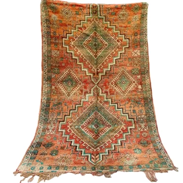 Vintage Moroccan Berber Rug 5.4’x8.3′