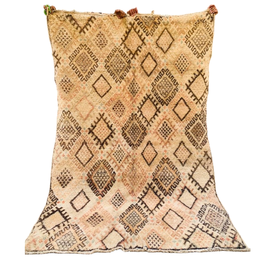 vintage moroccan berber wool rug handwoven