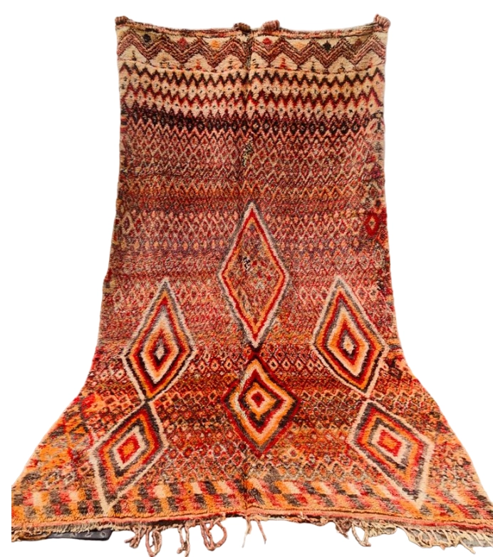 vintage moroccan berber wool rug tribal style