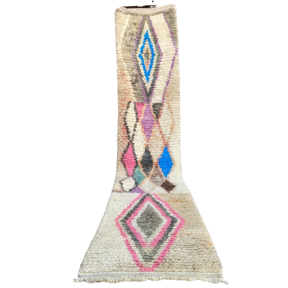 vintage moroccan boujaad berber runner rug