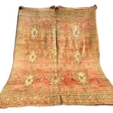 Faded Vintage Moroccan Berber Rug 5.7’x7′