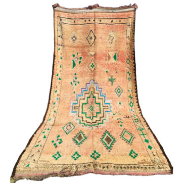 Stunning Vintage Moroccan Wool Rug 5’x10.5′