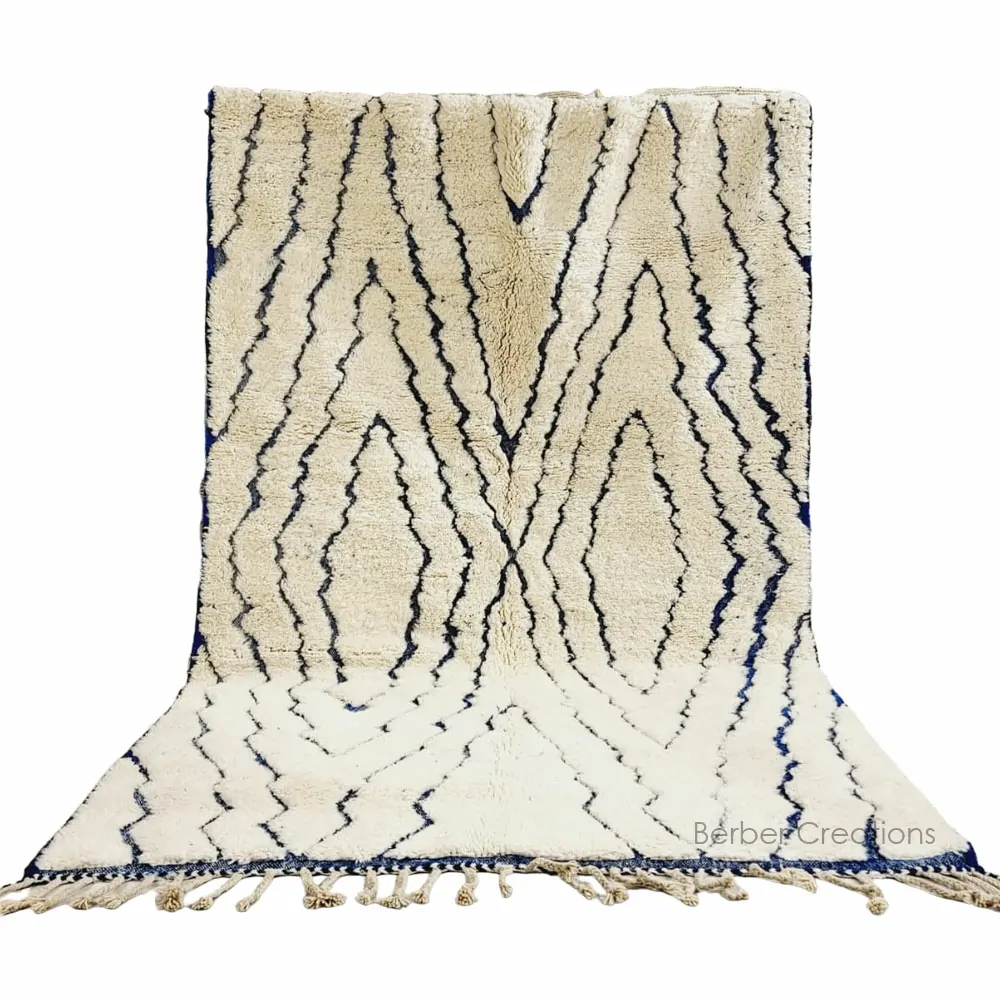 handmade moroccan beni ourain wool rug