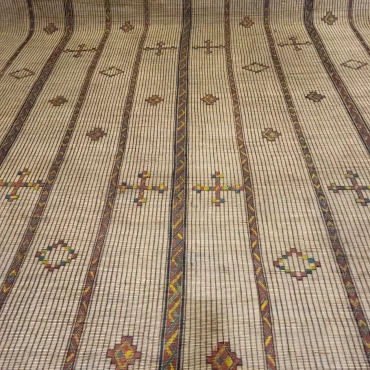 Tuareg Mat Tribal Vintage Mauritanian Rug 10’x16′