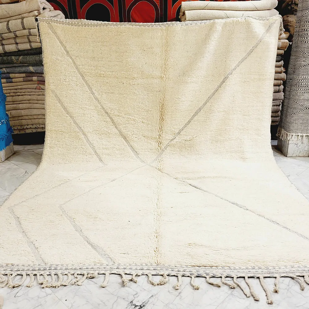 shag handmade moroccan beni ourain rug