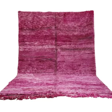 Vintage Moroccan Boujaad Berber Rug Purple 7’x10′