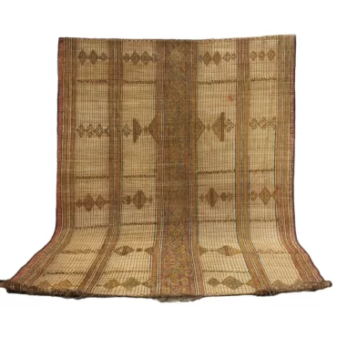Tuareg Mat Tribal Vintage Mauritanian Rug 7’x9′