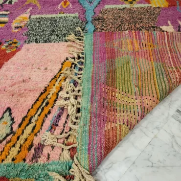 Vintage Moroccan Tribal Berber Wool Rug Boho Style  8’x10′