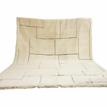 Shag Moroccan Beni Ourain Berber Rug 11’x13′