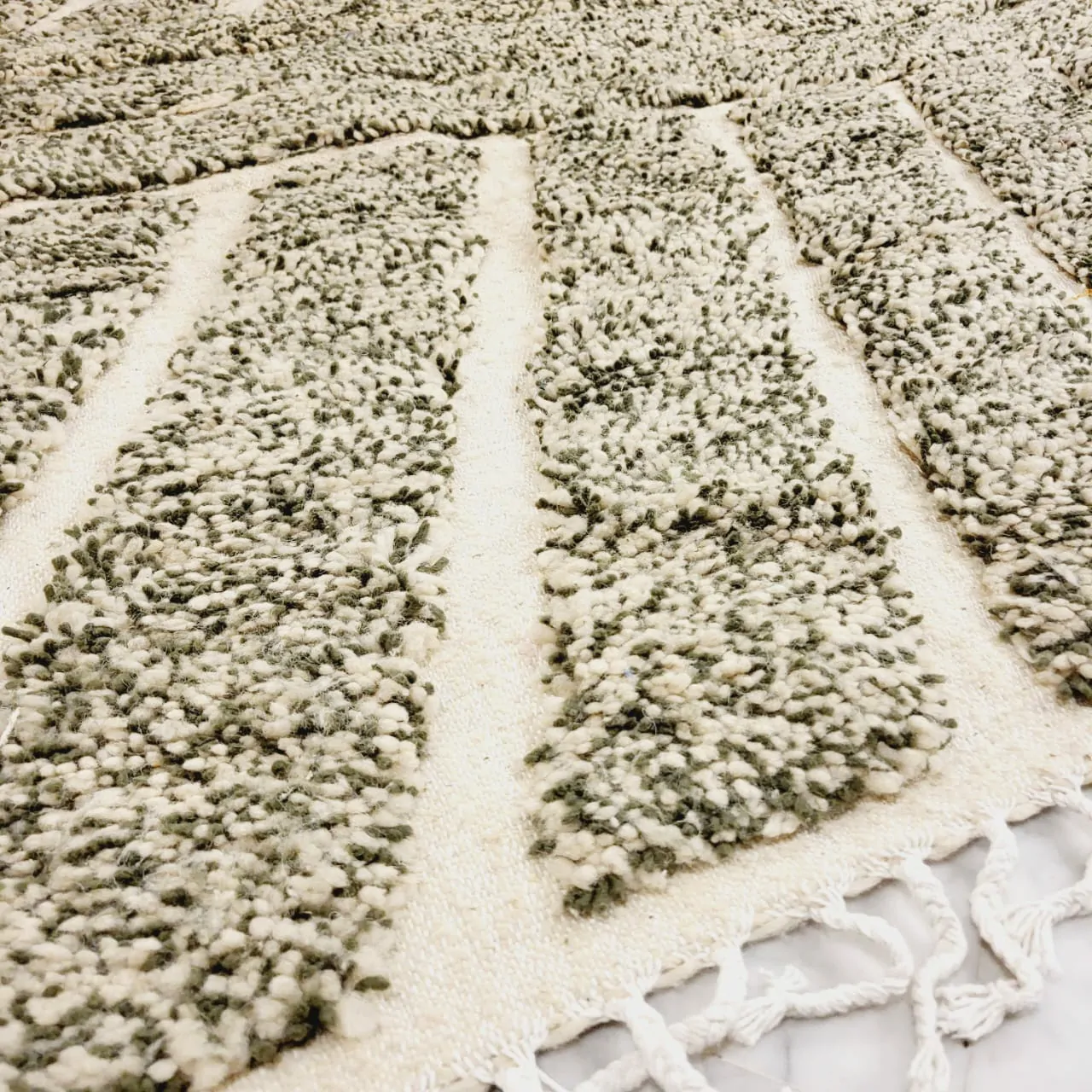 Shag Handmade Beni Ourain Rug 10'x13' - Image 4