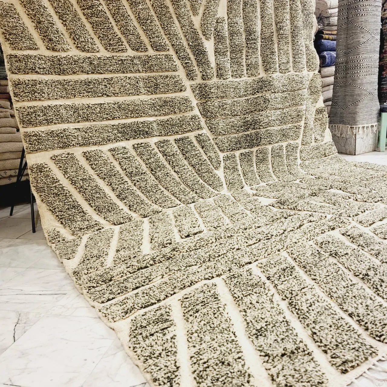 Shag Handmade Beni Ourain Rug 10'x13' - Image 10