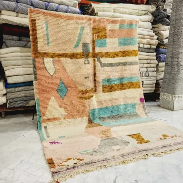 Vintage Moroccan Berber Wool Rug 7’x10′