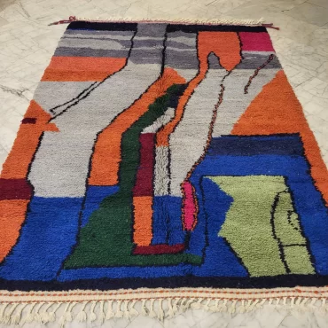 Shag Moroccan Abstract Berber Rug Boho Style 6’x8′