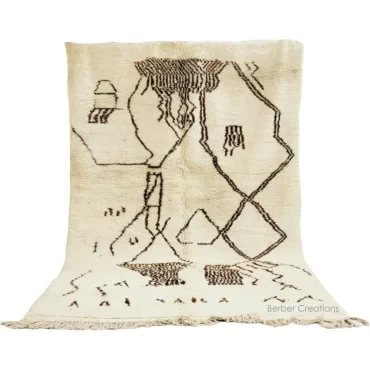 Shag Moroccan Azilal Wool Rug Boho Style 6’x10′