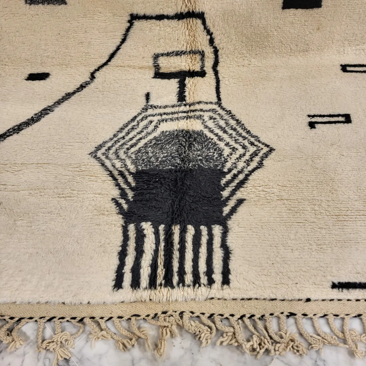 Shag Tribal Moroccan Abstract Rug 7'x10' - Image 7