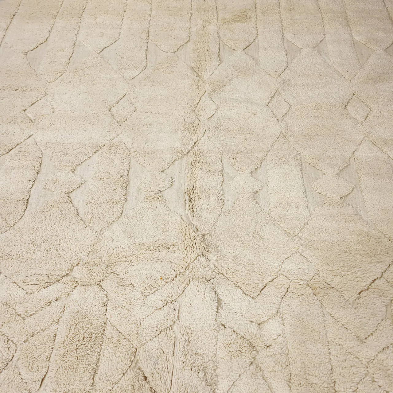 shag moroccan beni ourain wool rug - berber creations details 6