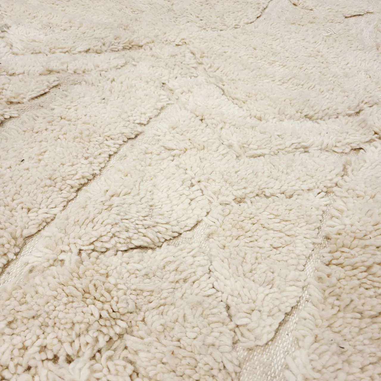 shag moroccan beni ourain wool rug - berber creations details 4