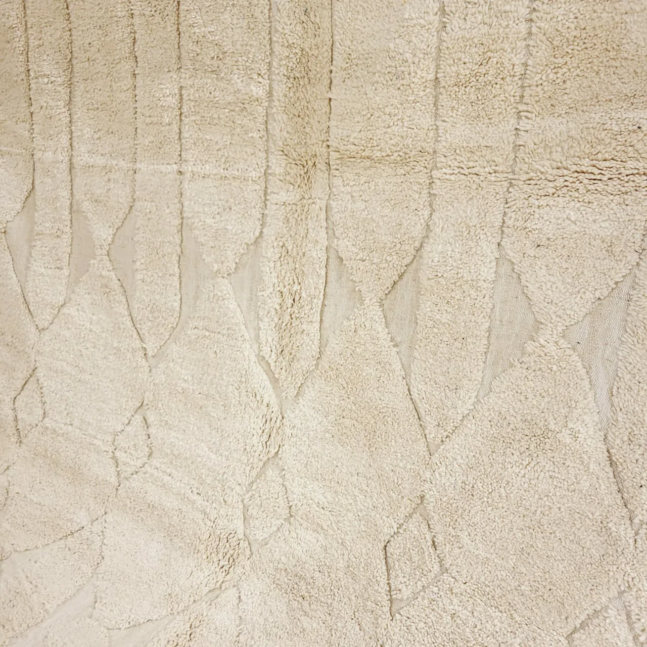 shag moroccan beni ourain wool rug - berber creations details 3