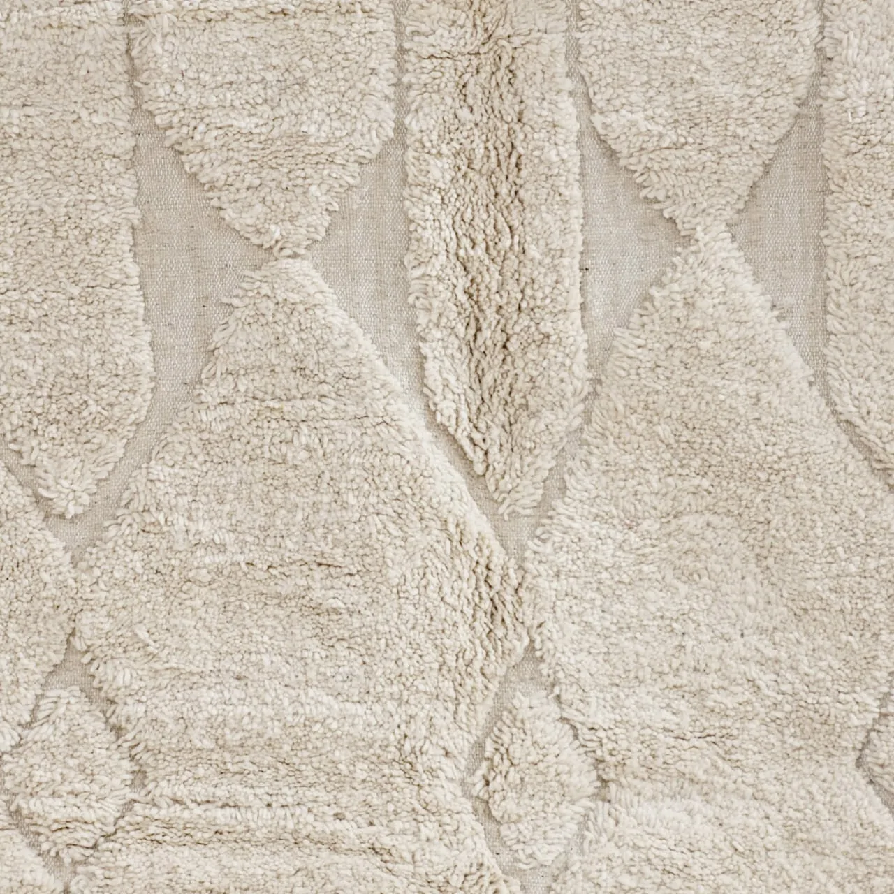 shag moroccan beni ourain wool rug - berber creations details 11