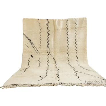 Shag Beni Ourain Moroccan Wool Rug 8’x11′