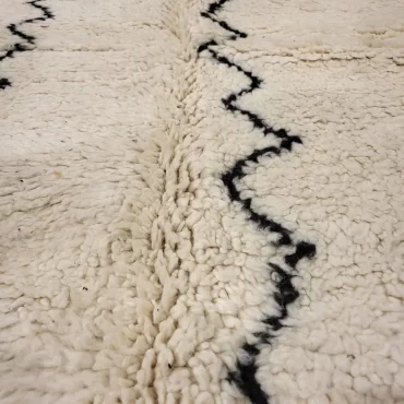 Shag Beni Ourain Moroccan Wool Rug 8’x11′