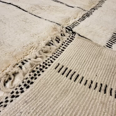 Shag Beni Ourain Moroccan Wool Rug 8’x11′