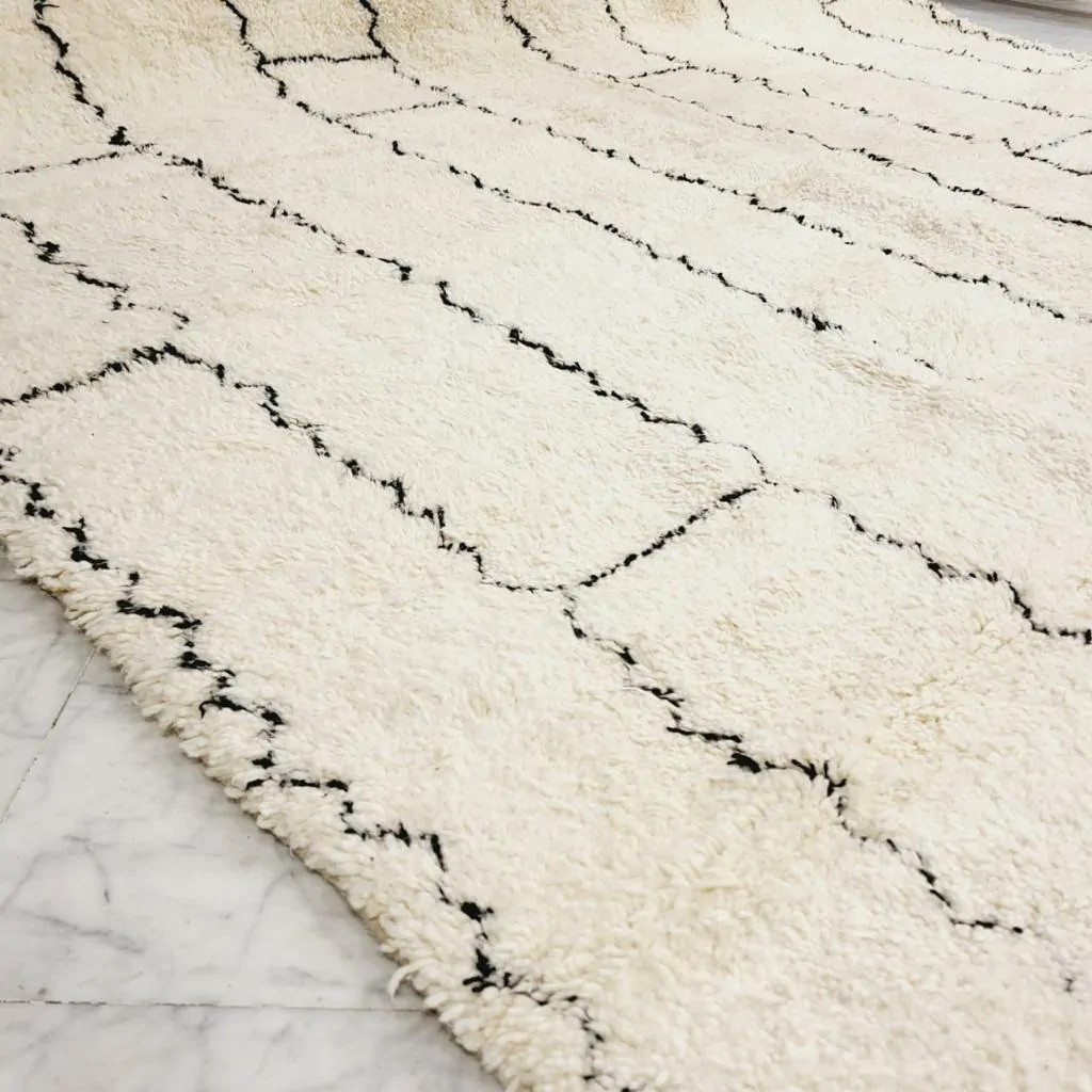 Shag Moroccan Beni Ourain Rug 10'x14' - Image 3