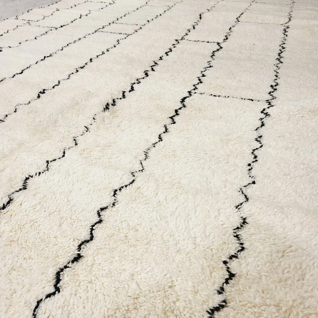 Shag Moroccan Beni Ourain Rug 10'x14' - Image 5