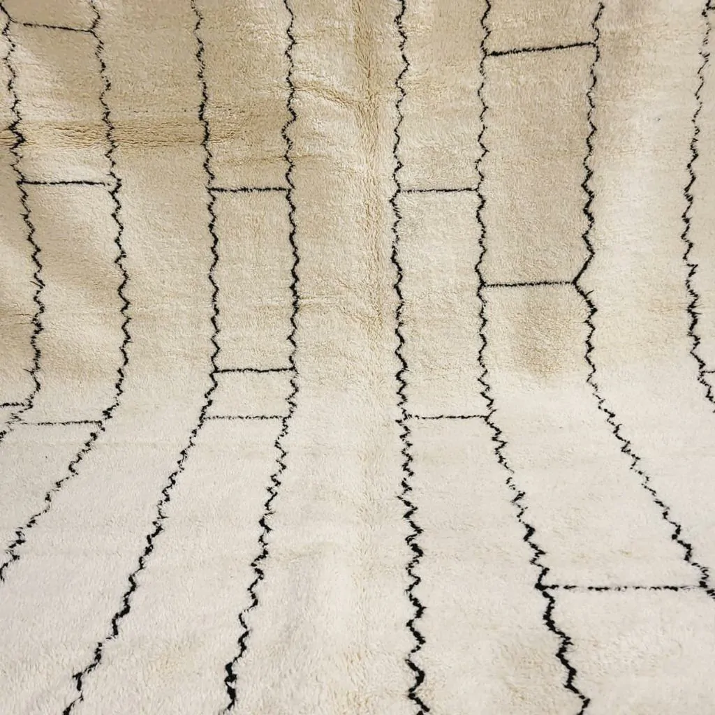 Shag Moroccan Beni Ourain Rug 10'x14' - Image 9