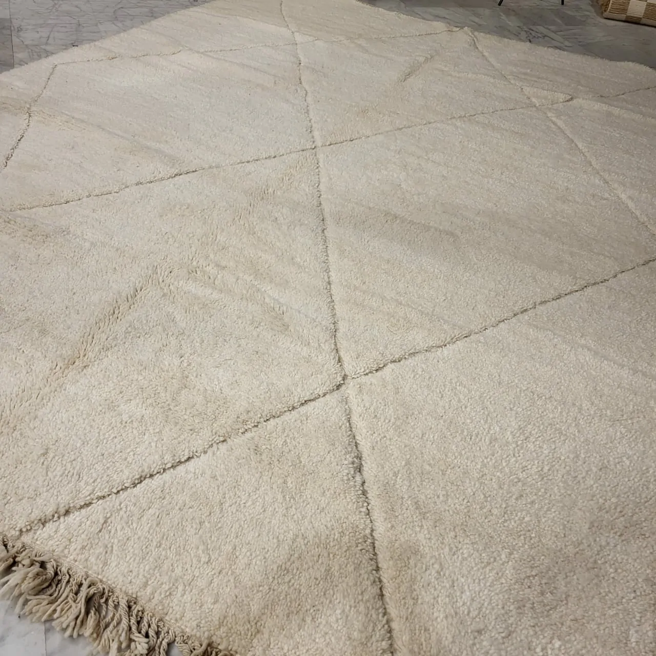 Shag Moroccan Beni Ourain Rug 9'x13' - Image 6