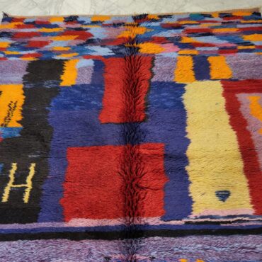 Shag Colorful Moroccan Wool Rug 6’x8′