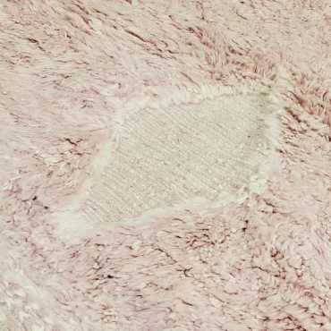 Shag Moroccan Beni Ourain Wool Rug Pink 10’x13′