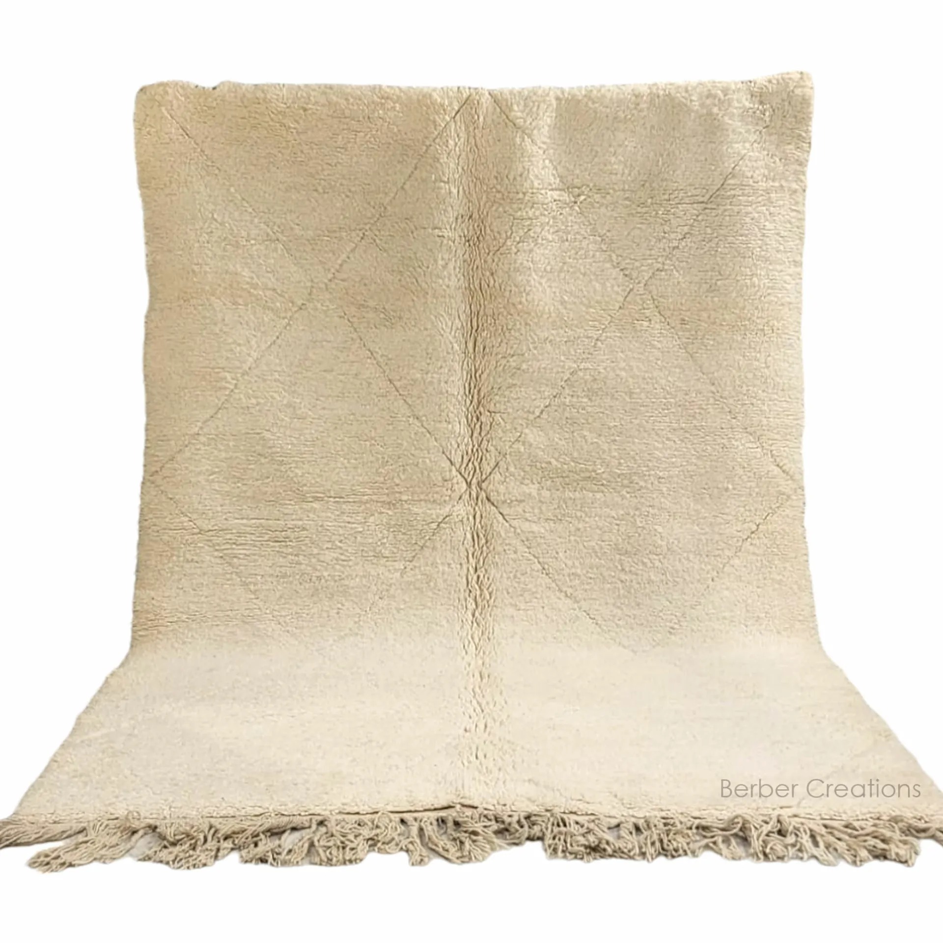 shag white moroccan berber beni ourain rug