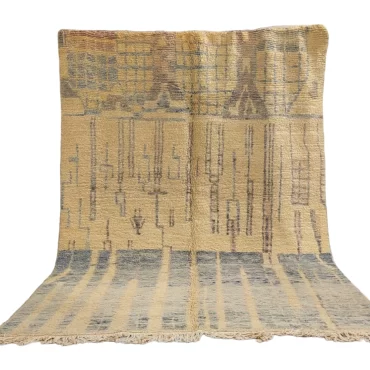 Vintage Berber Moroccan Wool Rug 7’x10′