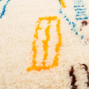 Handmade Colorful Moroccan Azilal Wool Rug – Nomad Threads