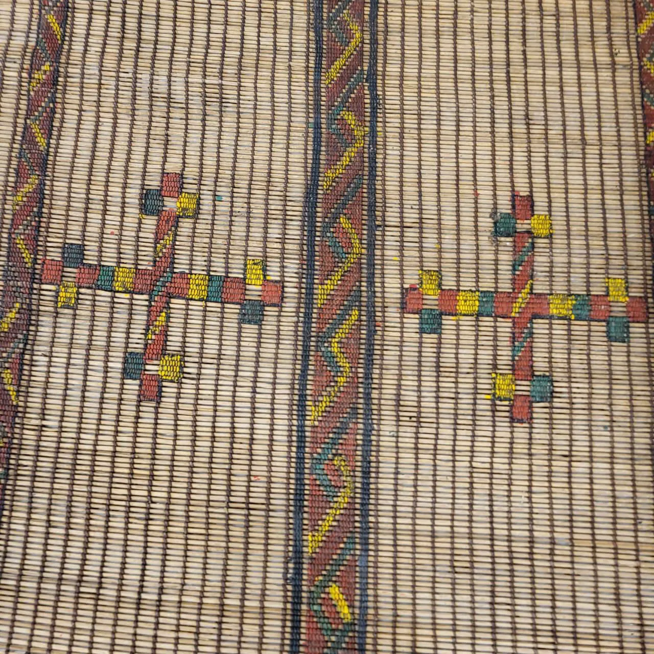 Tuareg Mat Tribal Vintage Mauritanian Rug 10'x16' - Image 8
