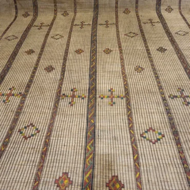 Tuareg Mat Tribal Vintage Mauritanian Rug 10’x16′
