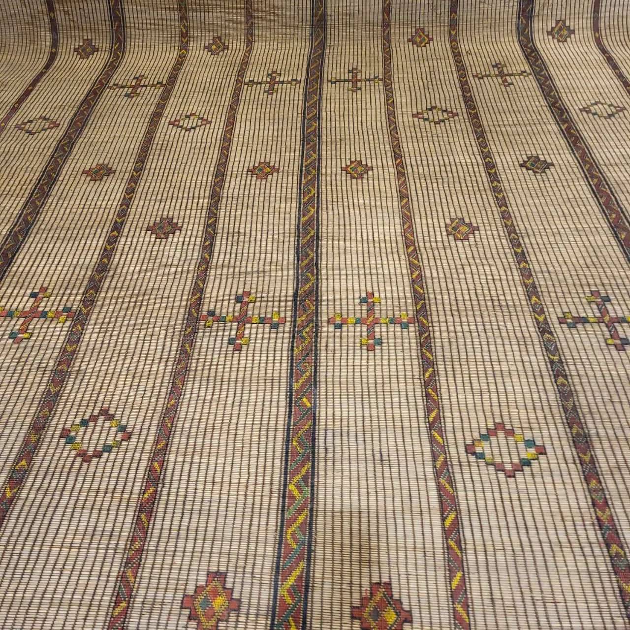 Tuareg Mat Tribal Vintage Mauritanian Rug 10’x16′