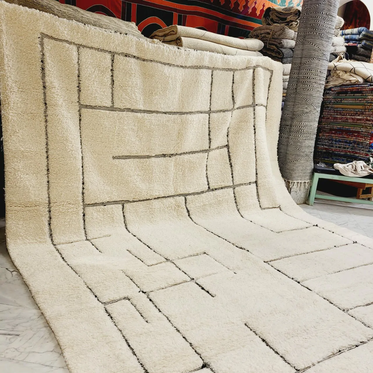 shag moroccan beni ourain rug