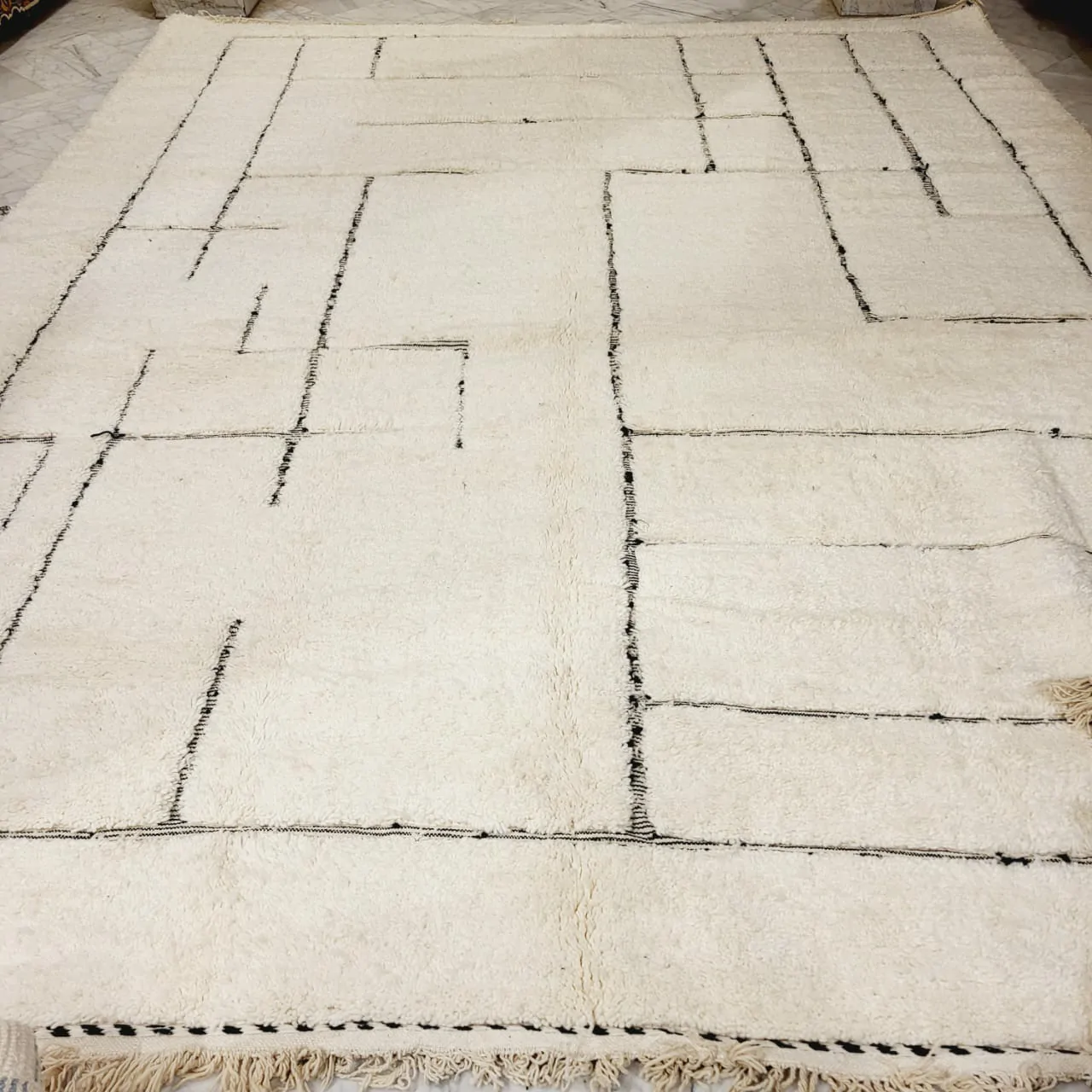 Shag Handmade Beni Ourain Rug 11'x14' - Image 6