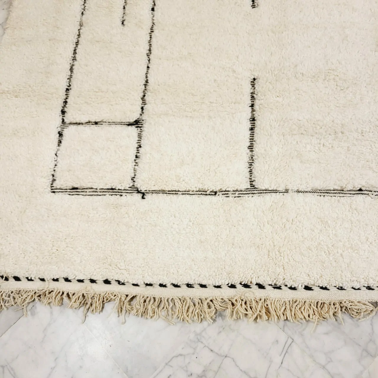 Shag Handmade Beni Ourain Rug 11'x14' - Image 5