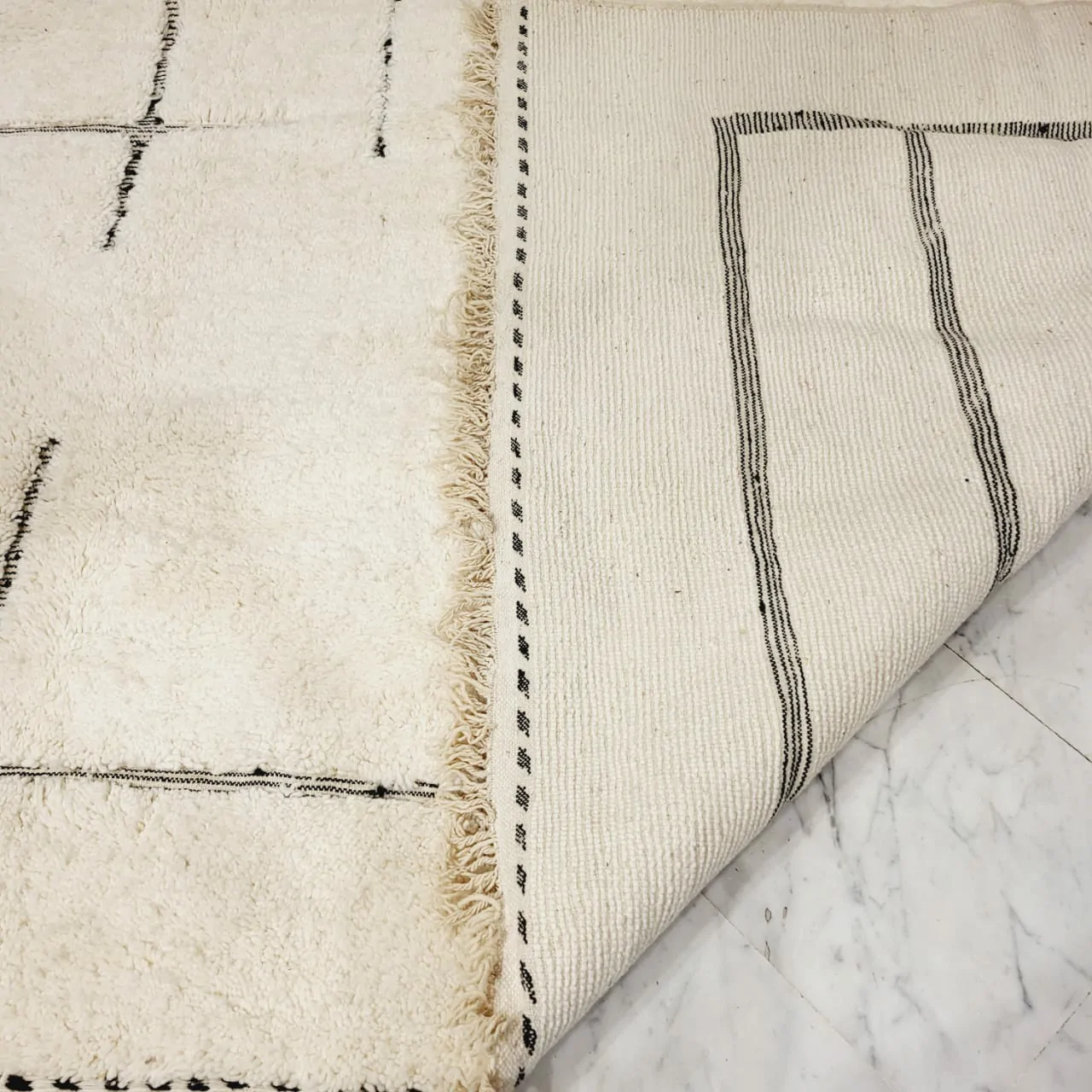 Shag Handmade Beni Ourain Rug 11'x14' - Image 8