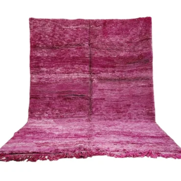 Vintage Moroccan Boujaad Berber Rug Purple 7’x10′