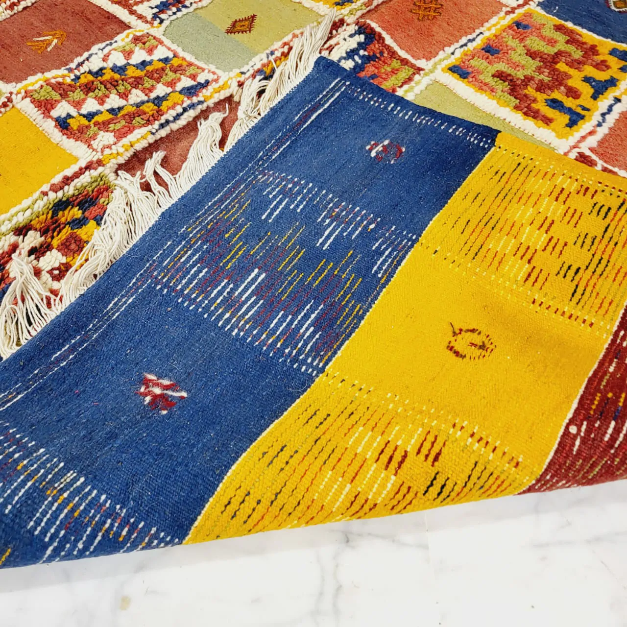 Taznakht Vintage Moroccan Berber Rug 7'x10' - Image 9