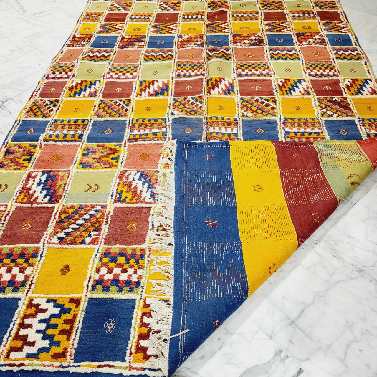 Taznakht Vintage Moroccan Berber Rug 7'x10' - Image 13