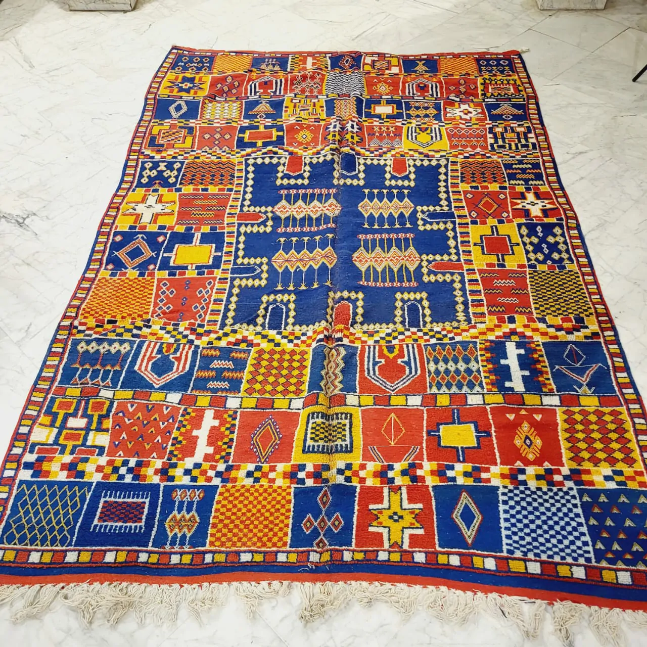 Taznakht Vintage Moroccan Berber Rug 7'x10' - Image 11
